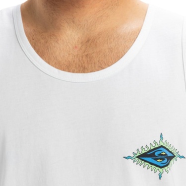 Quiksilver Ev Beach Blast Tank Erkek Beyaz Atlet