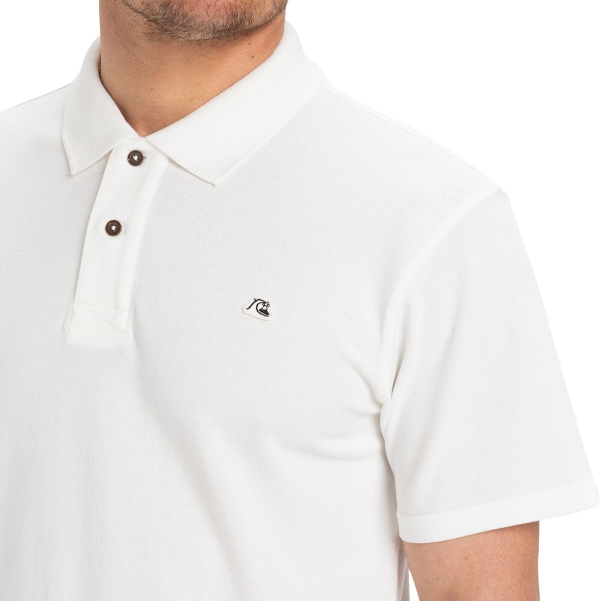 Quiksilver Dna Erkek Beyaz Polo Tişört