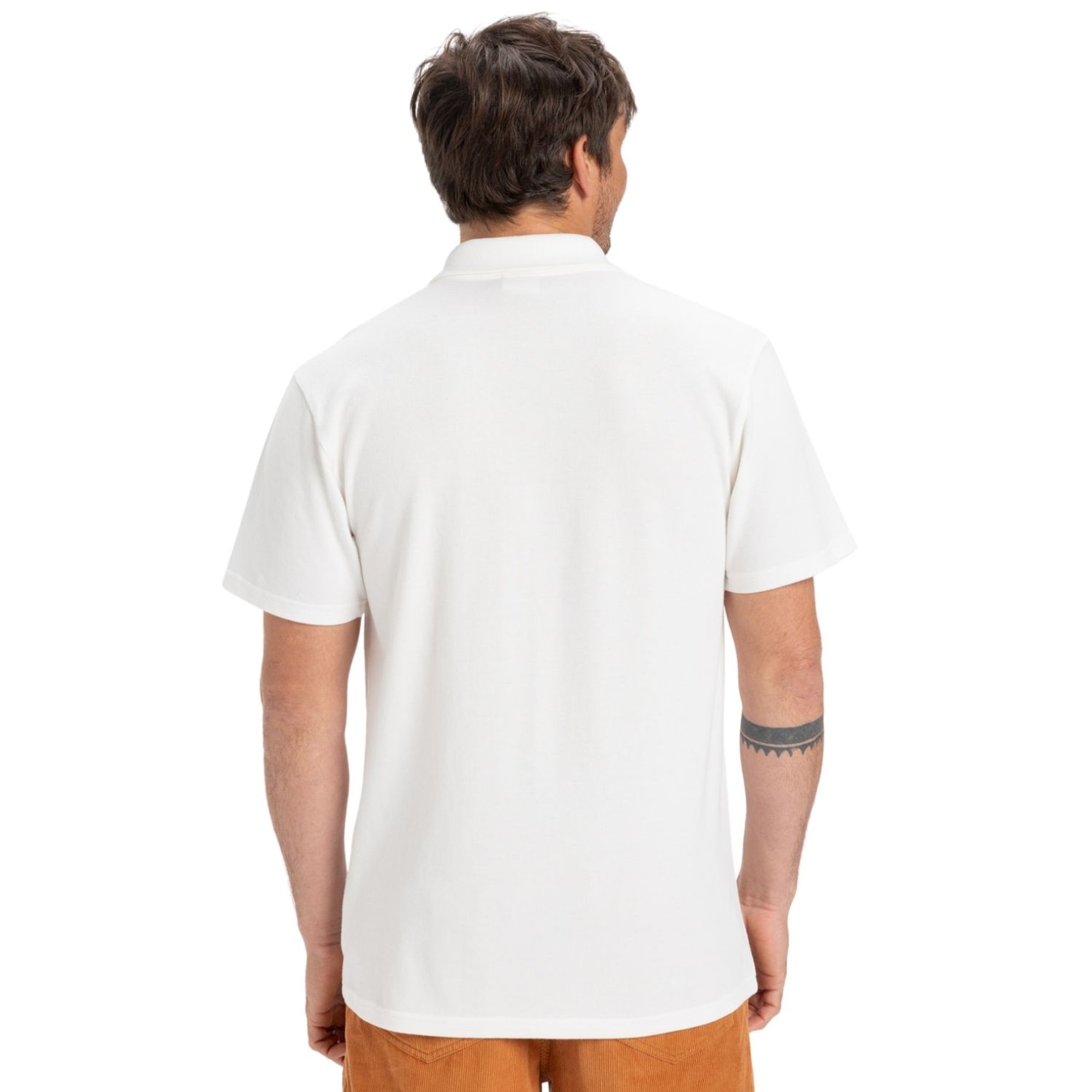 Quiksilver Dna Erkek Beyaz Polo Tişört