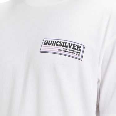  Quiksilver Palm Square Erkek Beyaz Tişört