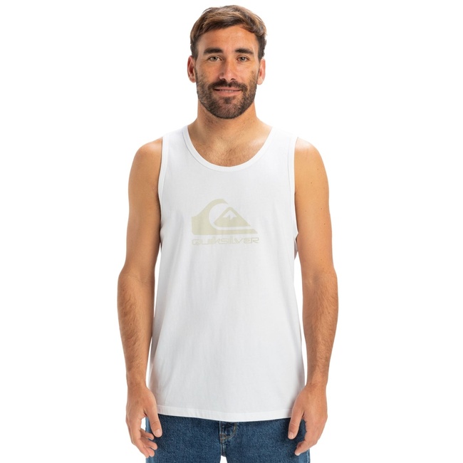  Quiksilver Ev Comp Logo Tank Erkek Beyaz Atlet