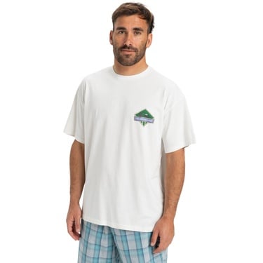  Quiksilver Gh Qs Crystal Jet Erkek Beyaz Tişört