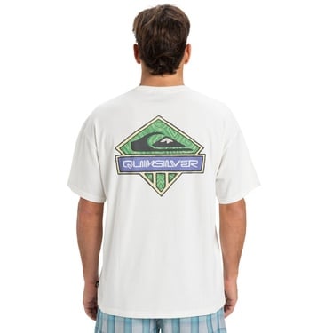  Quiksilver Gh Qs Crystal Jet Erkek Beyaz Tişört