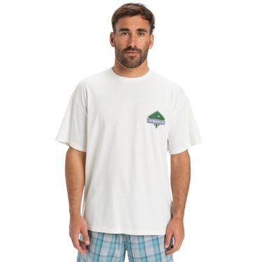  Quiksilver Gh Qs Crystal Jet Erkek Beyaz Tişört