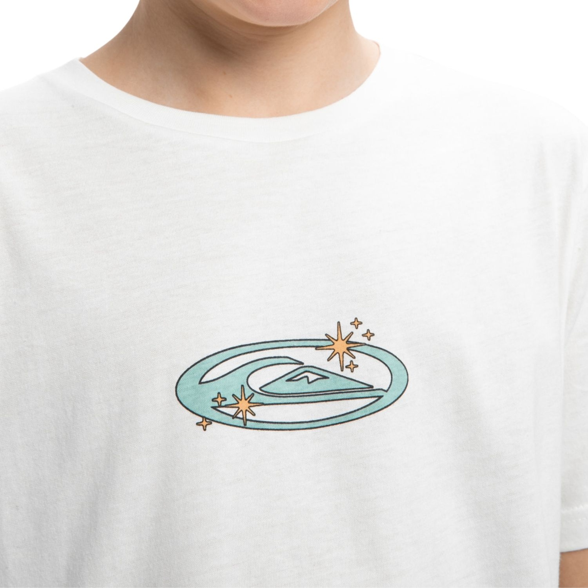 Quiksilver Evo Nature Magic Yth Erkek Çocuk Beyaz Tişört