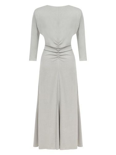  Drape Detaylı Elbise