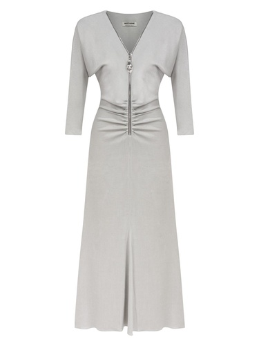  Drape Detaylı Elbise