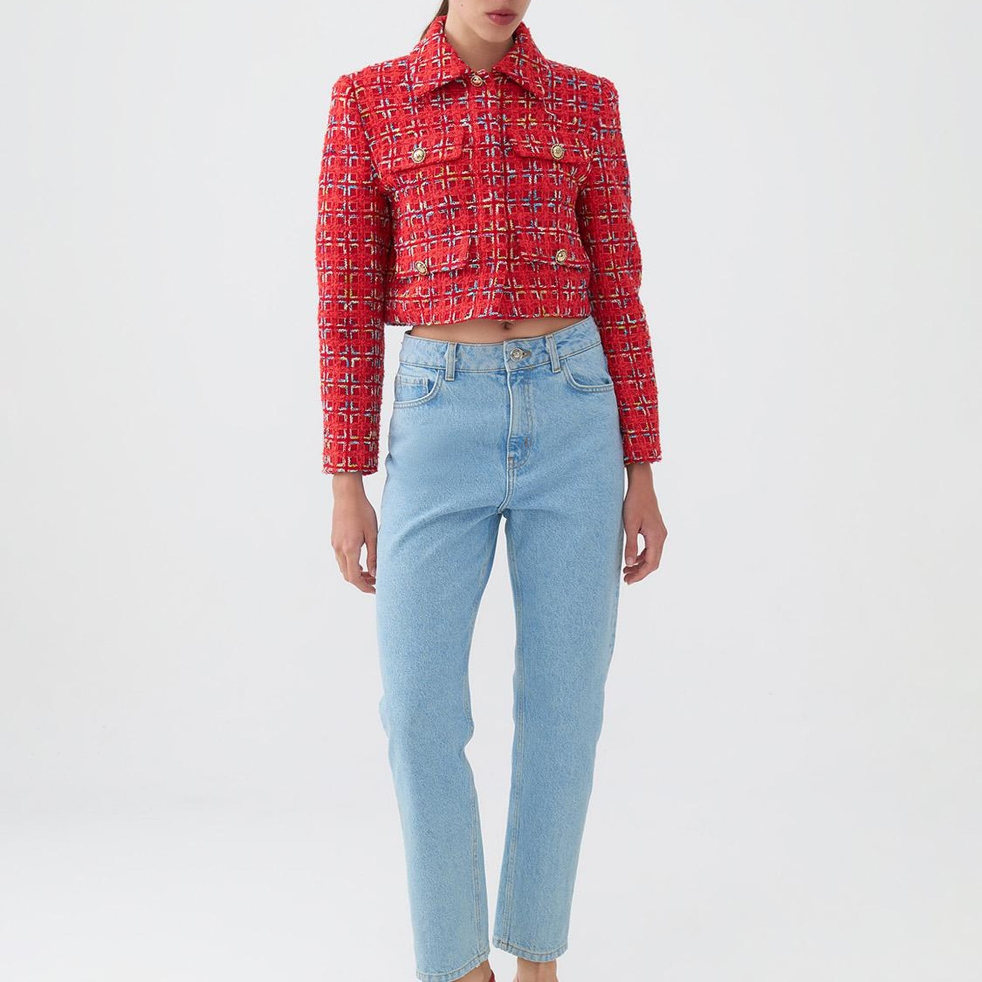 Yüksek Bel Mom Jean Pantolon