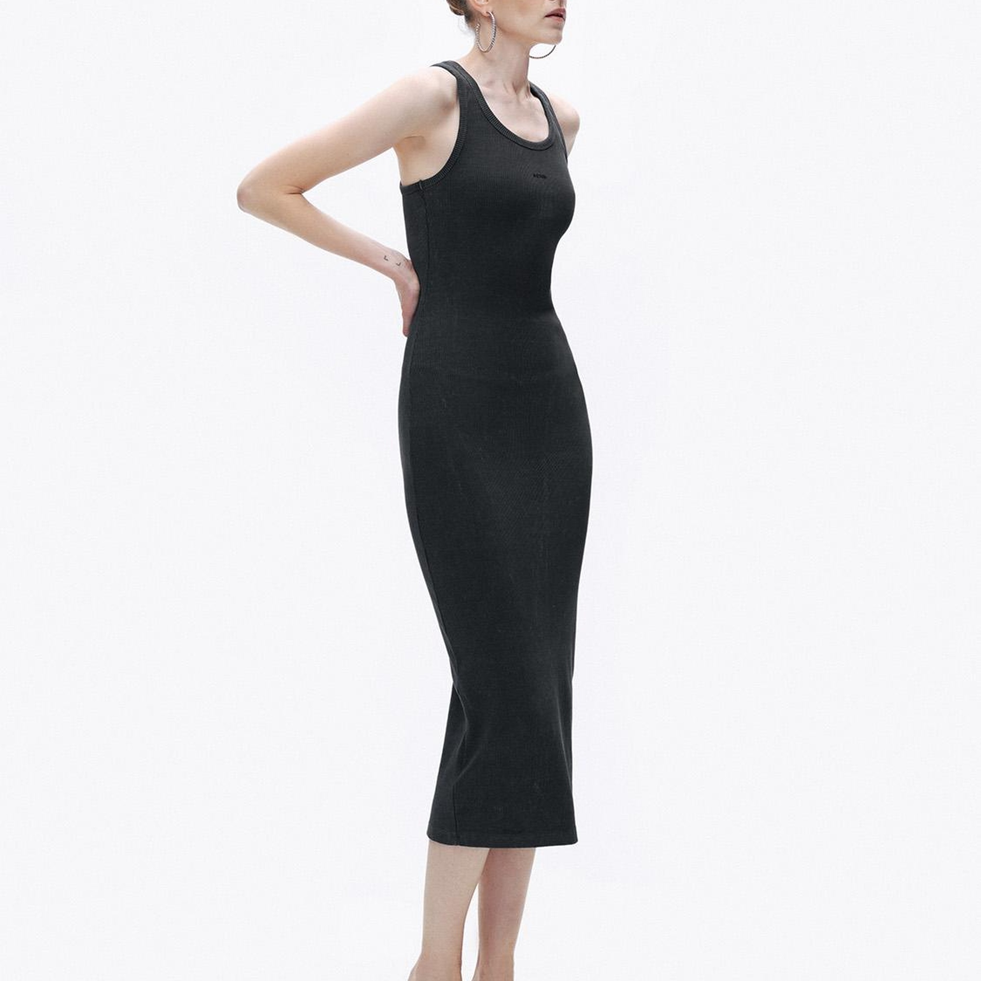 Baskı Detaylı Maxi Elbise