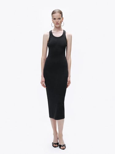  Baskı Detaylı Maxi Elbise