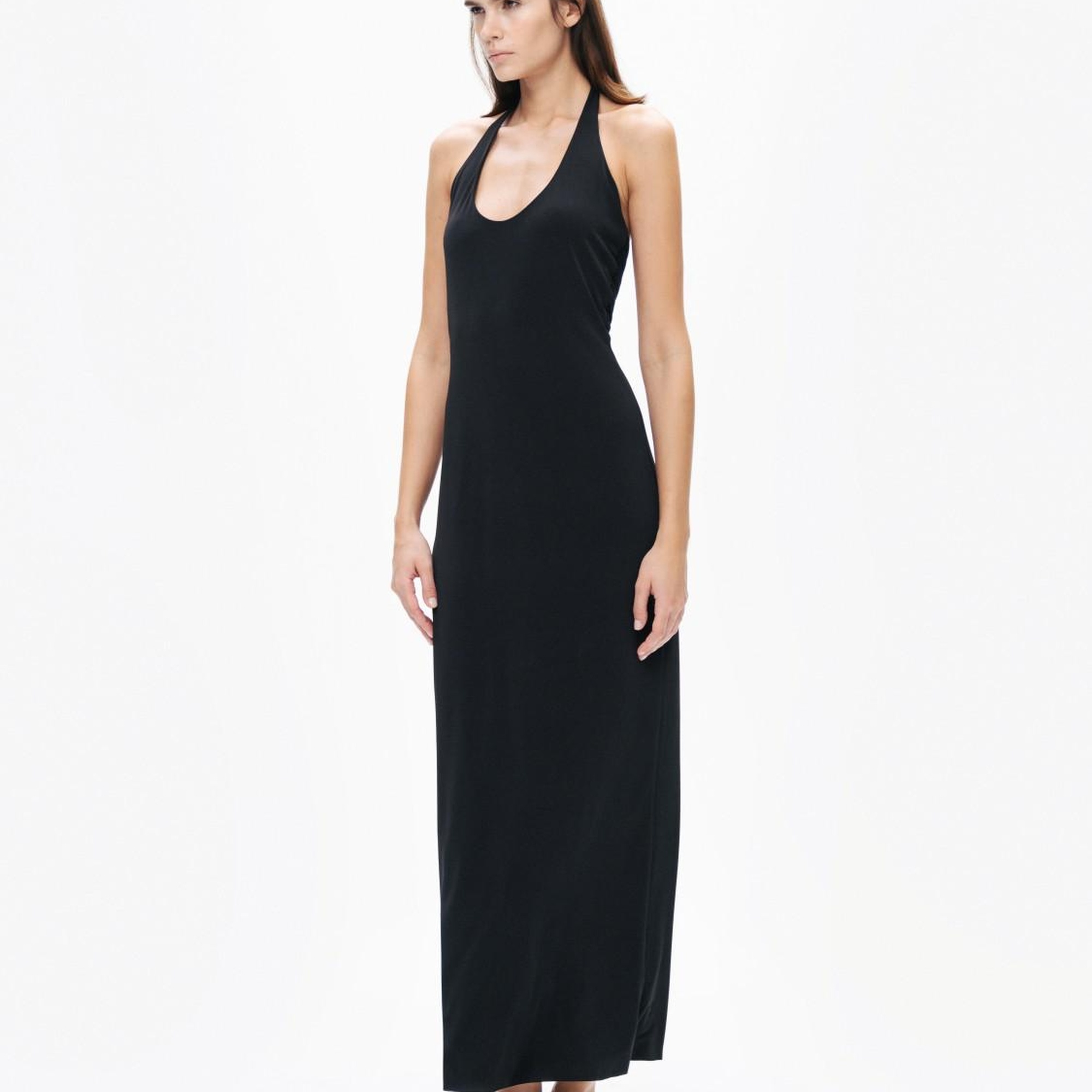 Sırt Aksesuarlı Maxi Elbise