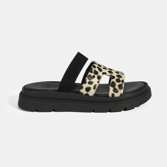  Kadın Leopar Süet Terlik