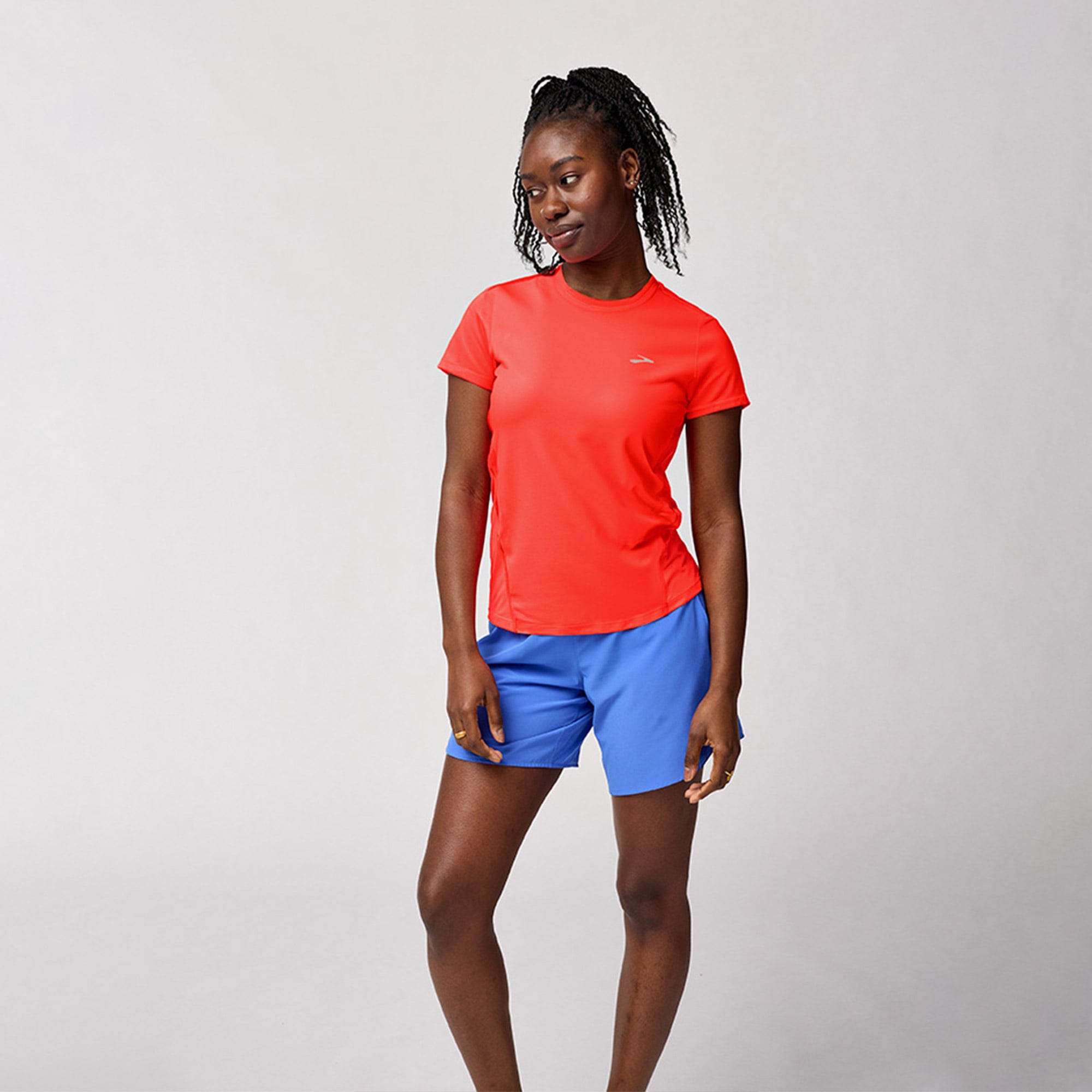  Brooks Sprint Free Sleeve 3.0 Kadın Turuncu Koşu T-Shirt