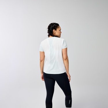  Brooks Sprint Free Sleeve 3.0 Kadın Mavi Koşu T-Shirt