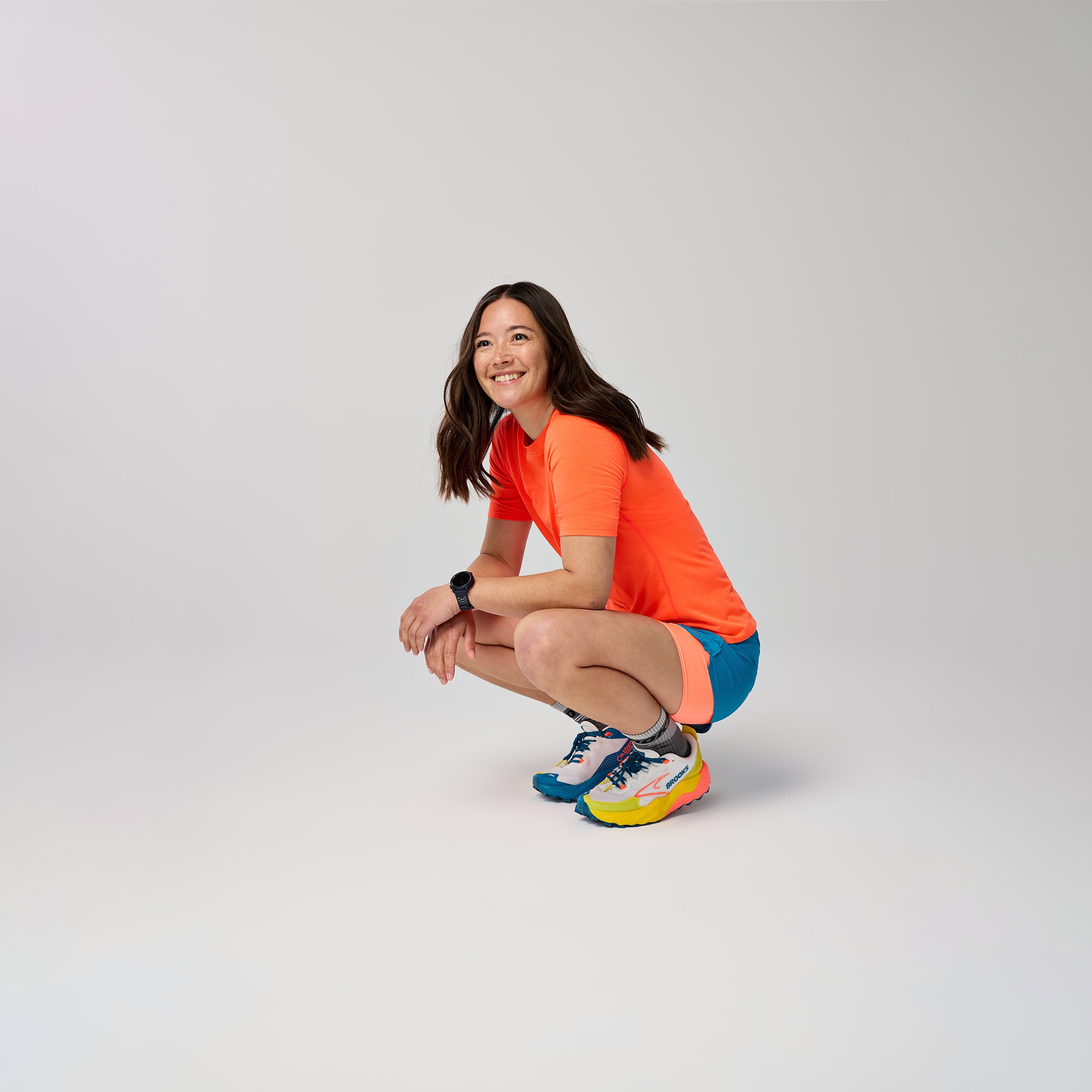 Brooks High Point Sleeve Kadın Turuncu Koşu T-Shirt