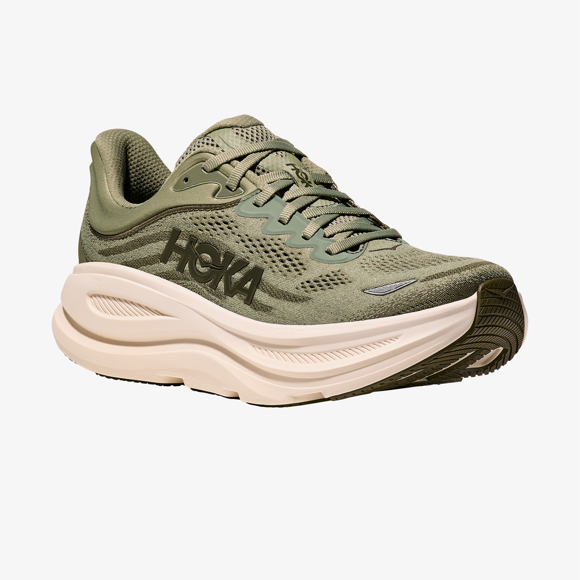 Hoka Bondi 9 Erkek Haki Yol Koşu Ayakkabısı