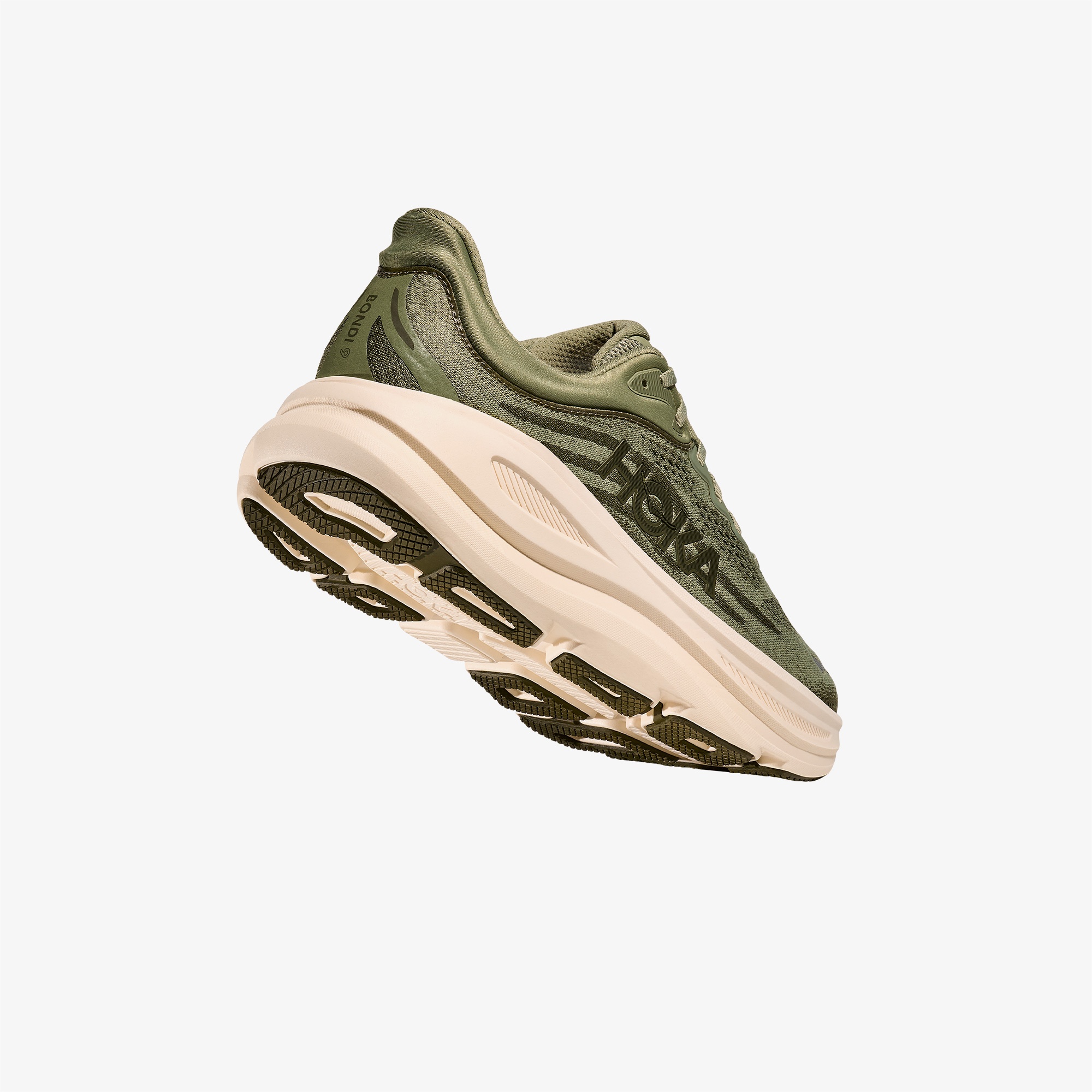 Hoka Bondi 9 Erkek Haki Yol Koşu Ayakkabısı
