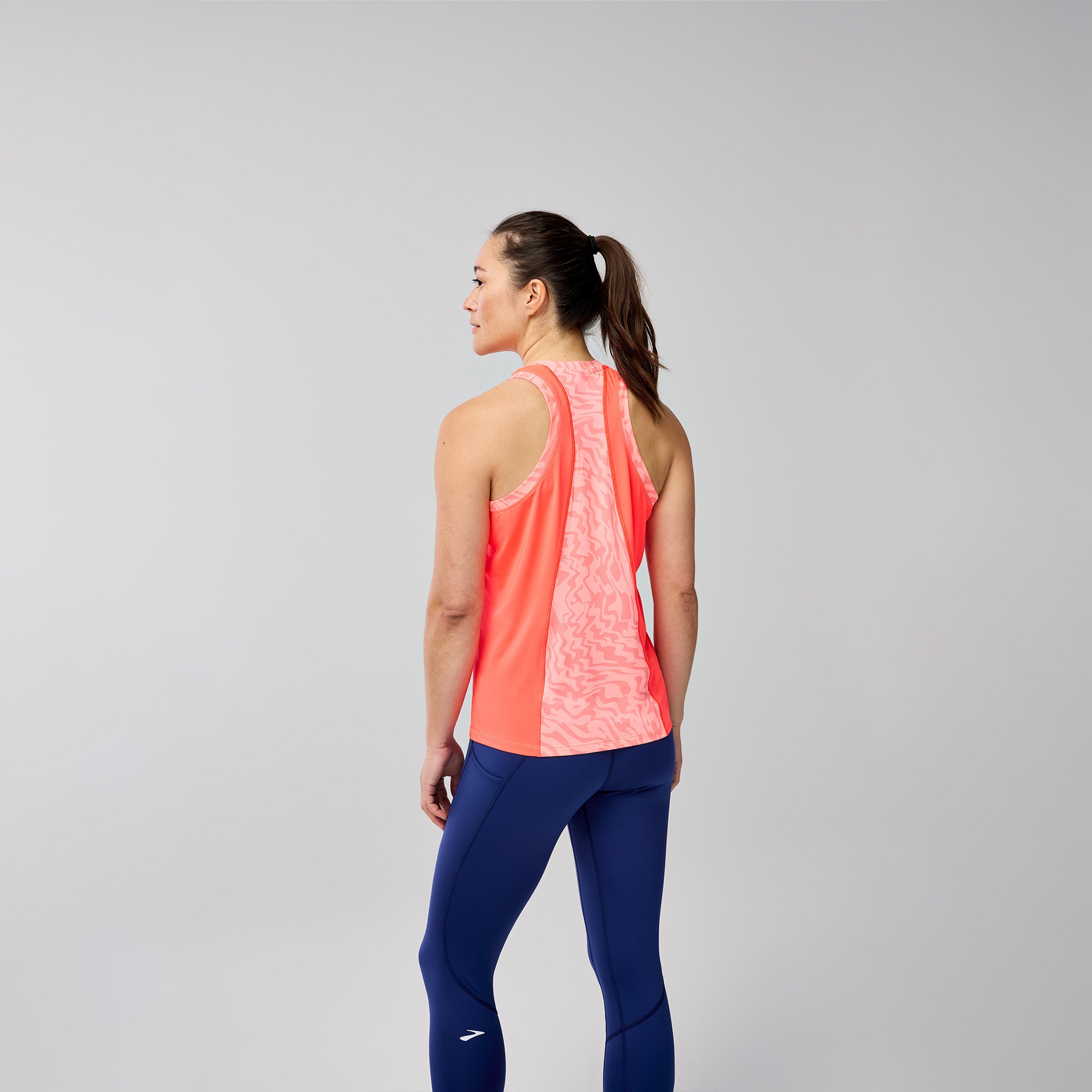 Brooks Sprint Free Tank 3.0 Kadın Turuncu Koşu T-Shirt