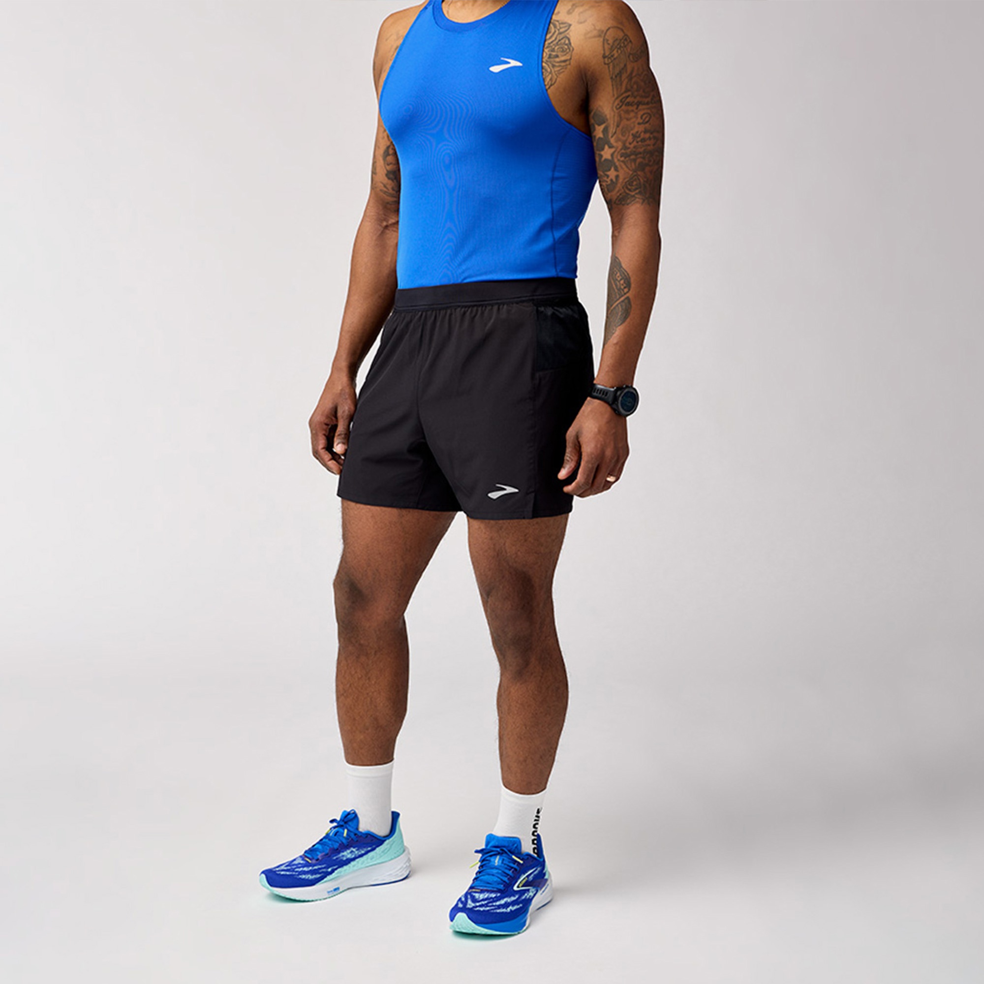 Brooks Journey 5 Erkek Siyah Koşu Şortu