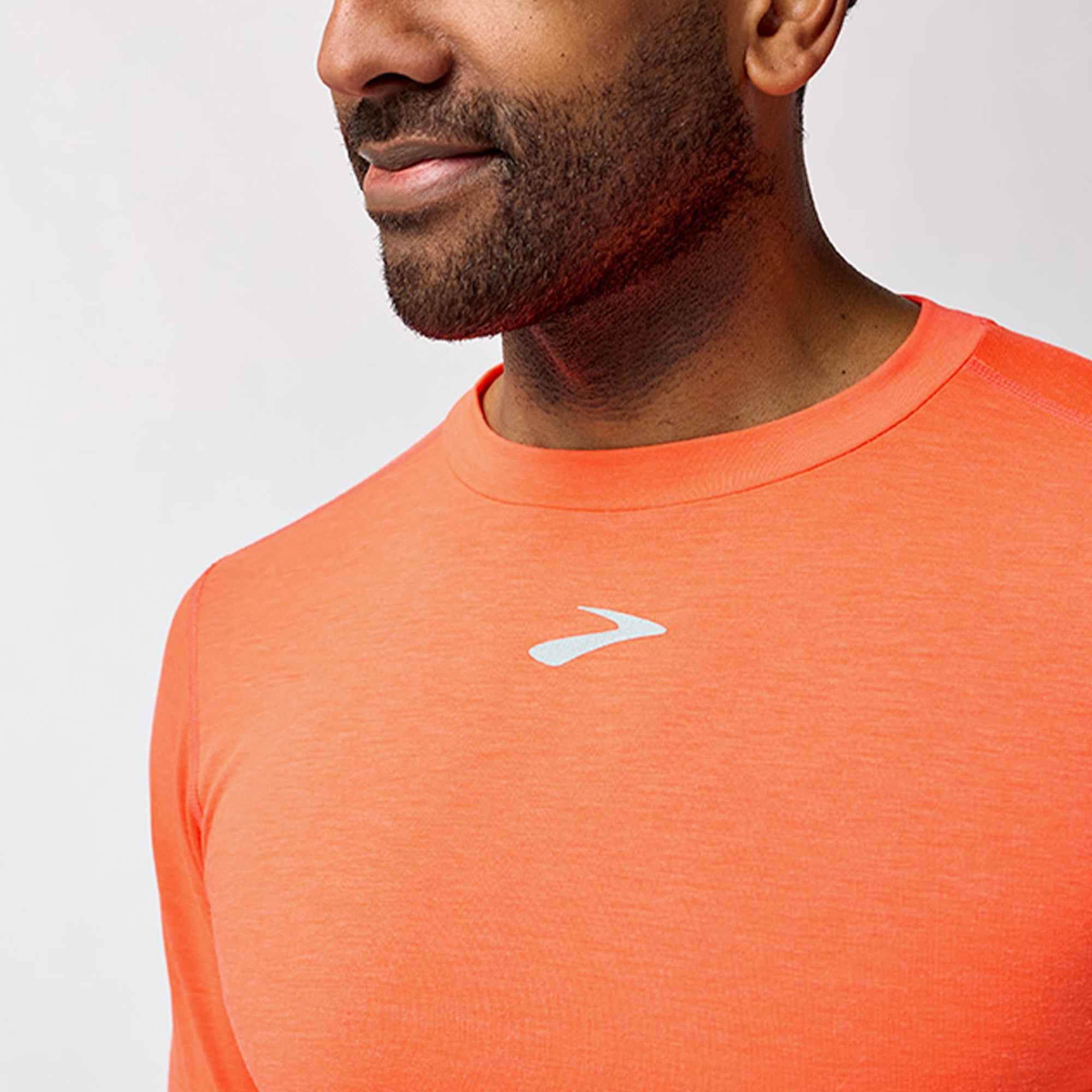 Brooks High Point Sleeve Erkek Turuncu Koşu T-Shirt