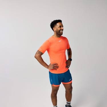  Brooks High Point Sleeve Erkek Turuncu Koşu T-Shirt