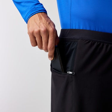  Brooks Journey 7 2-in-1 Erkek Siyah Koşu Şortu