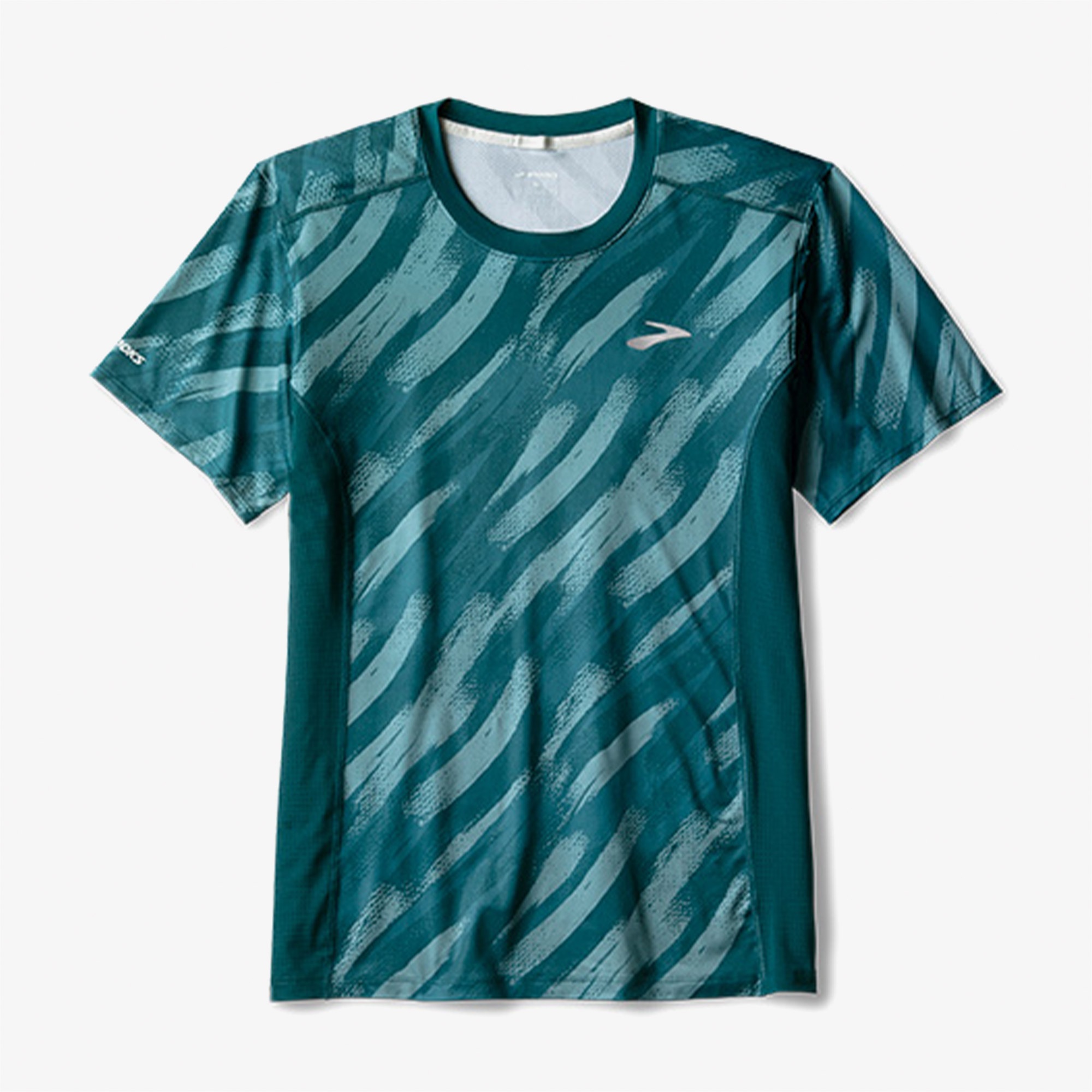 Brooks Atmosphere Sleeve 3.0 Erkek Mavi Koşu T-Shirt