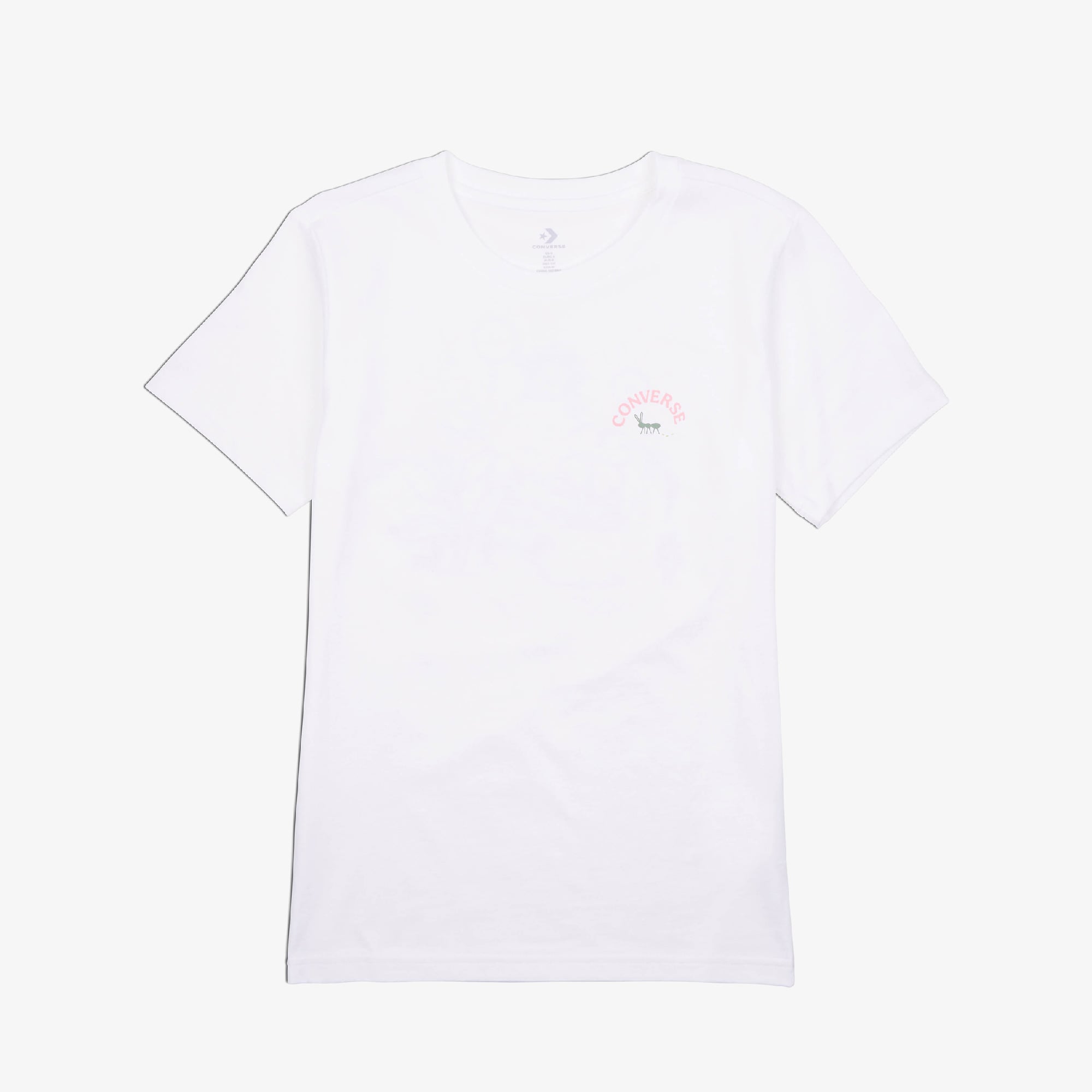  Converse Çiçek Baskılı Kadın Beyaz T-Shirt