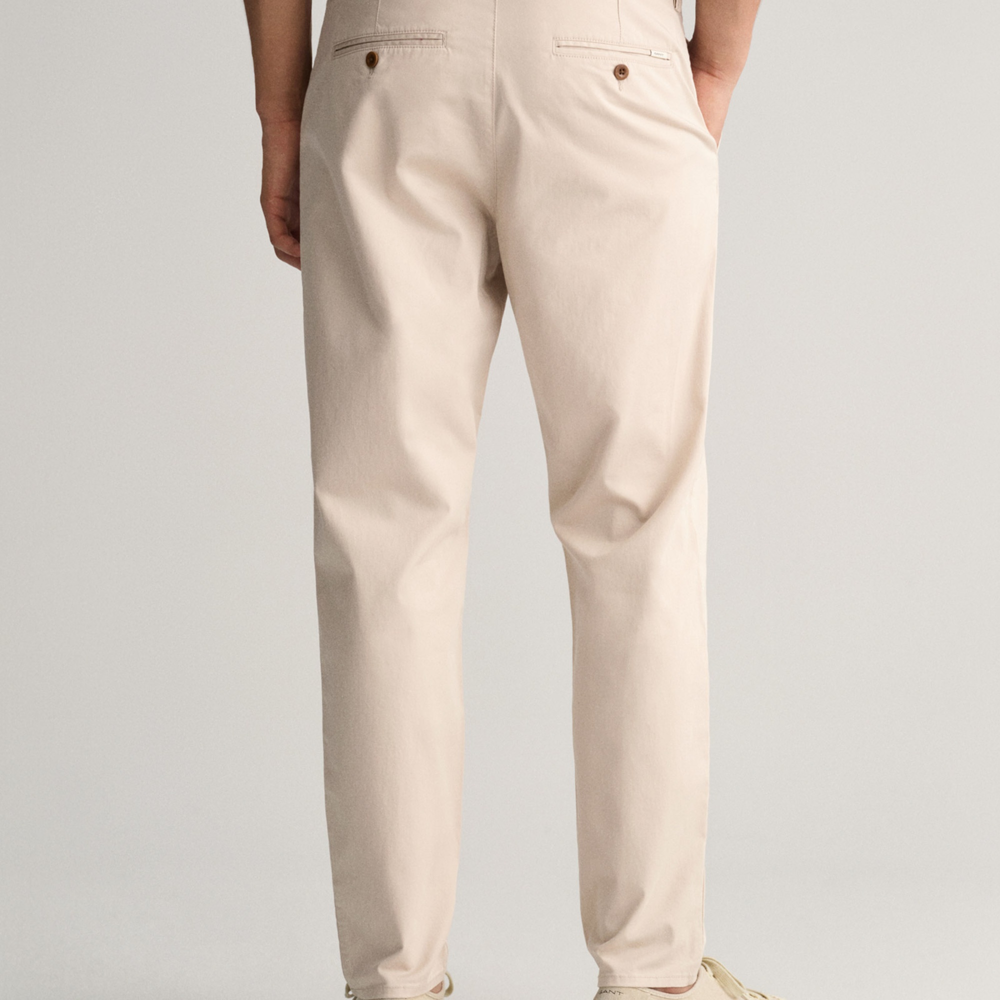 GANT Erkek Krem Regular Fit Chino Pantolon