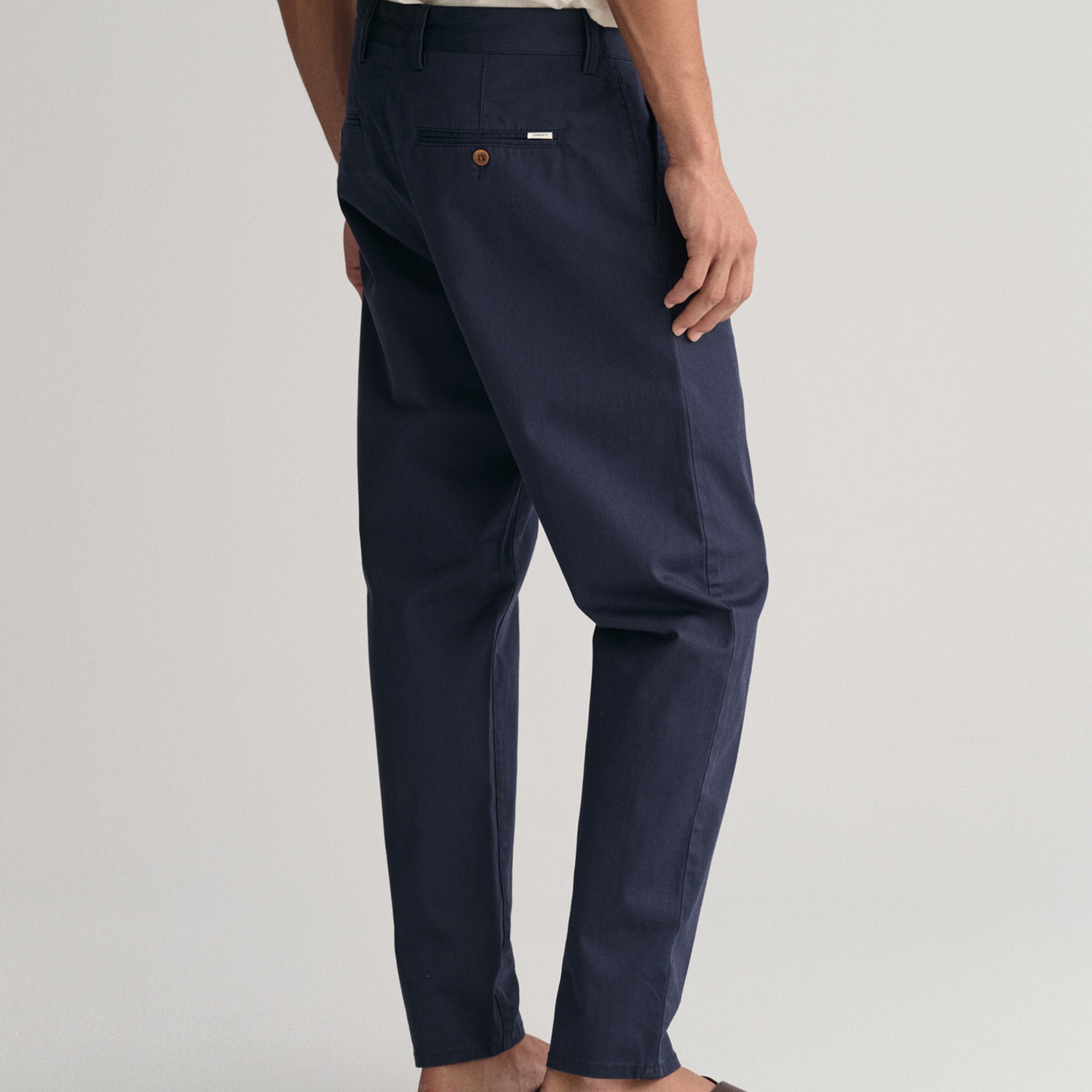 GANT Erkek Lacivert Regular Fit Chino Pantolon