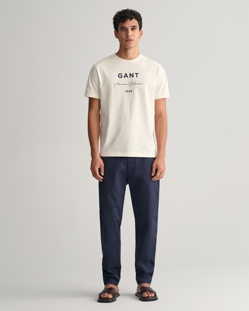  GANT Erkek Lacivert Regular Fit Chino Pantolon