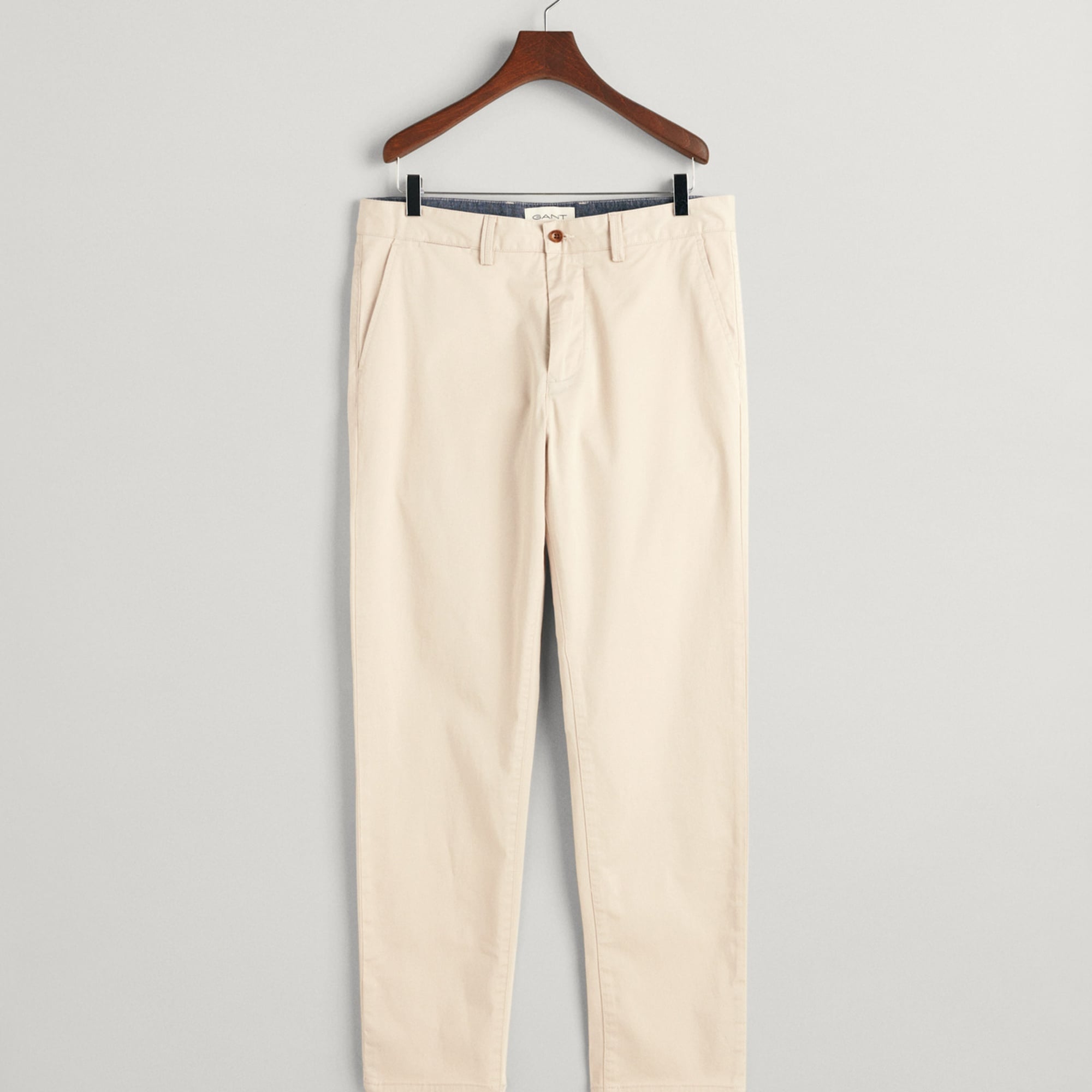 GANT Erkek Krem Regular Fit Chino Pantolon