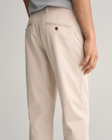  GANT Erkek Krem Regular Fit Chino Pantolon