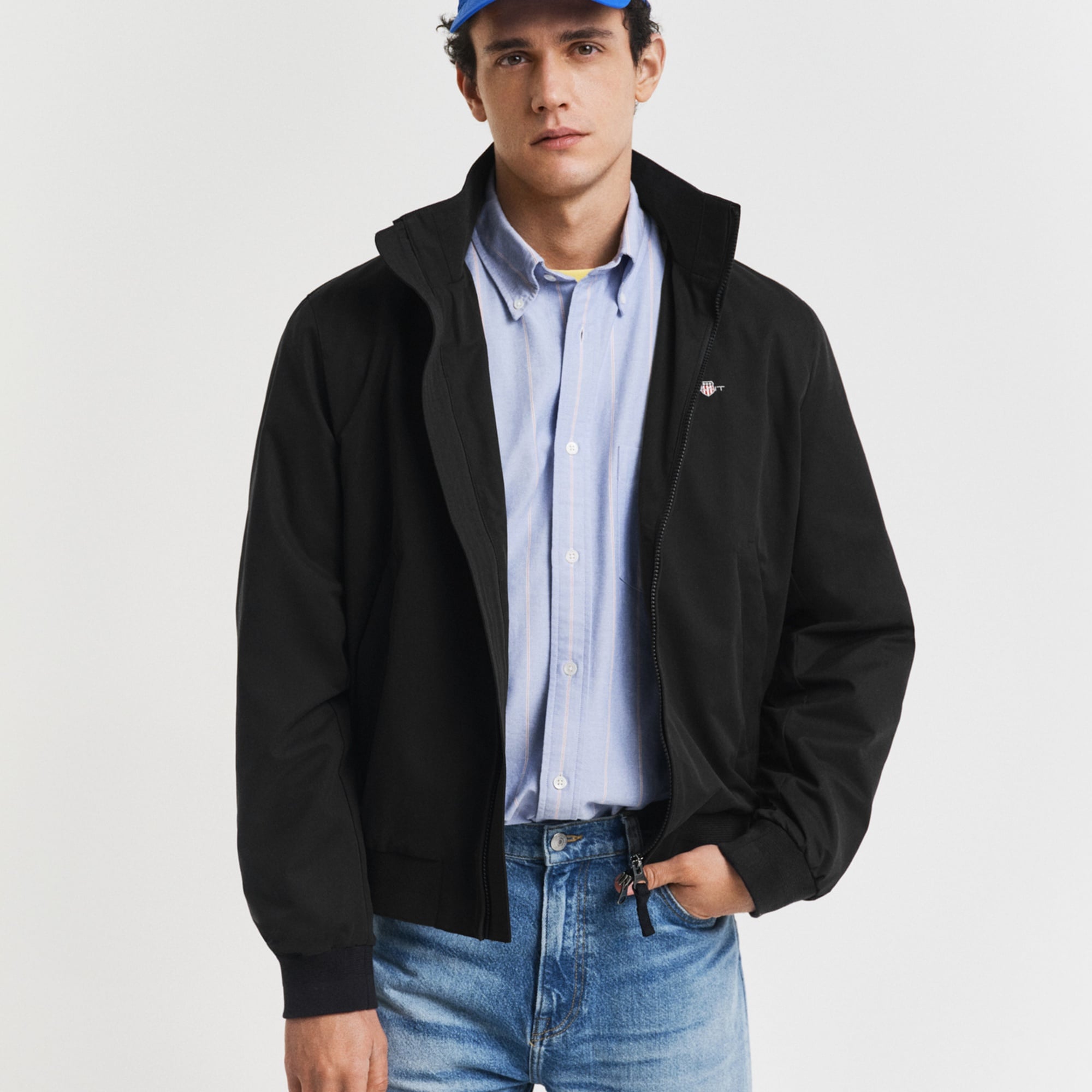 GANT Erkek Siyah Regular Fit Dik Yaka Ceket