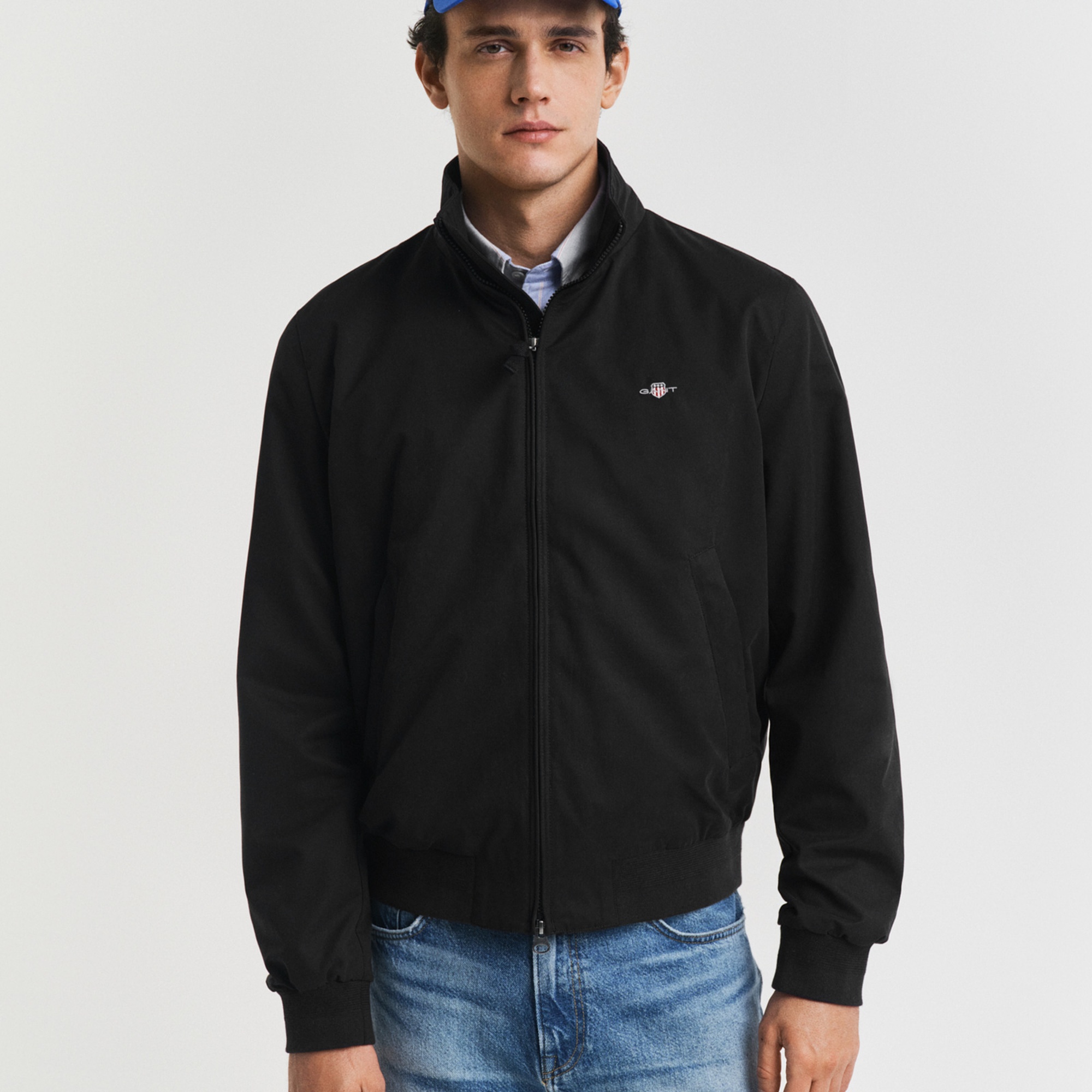 GANT Erkek Siyah Regular Fit Dik Yaka Ceket