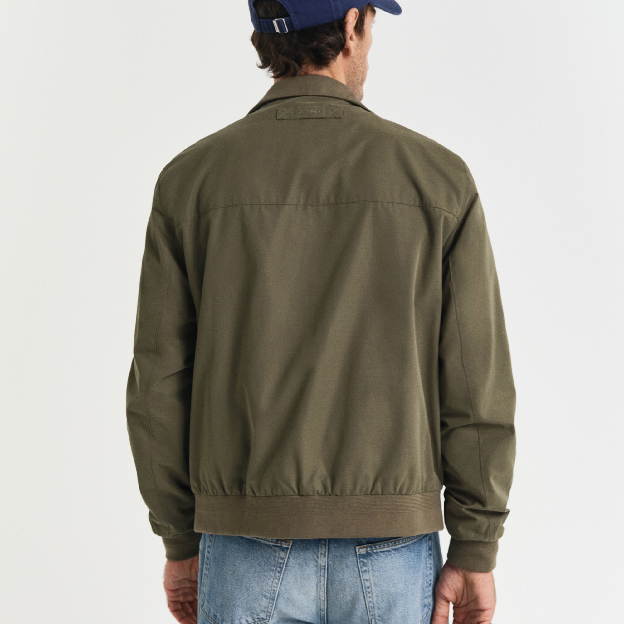 GANT Erkek Yeşil Regular Fit Dik Yaka Ceket