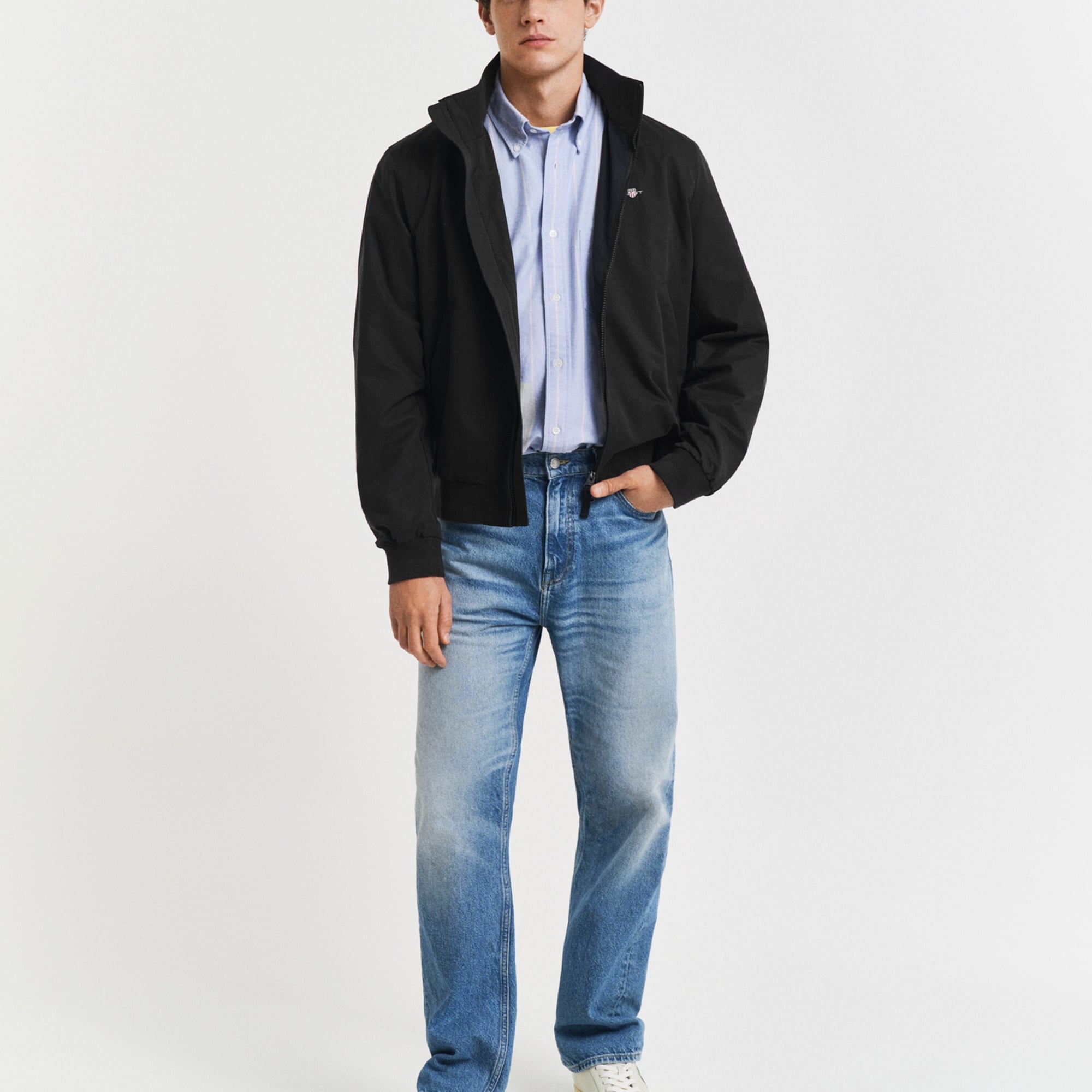 GANT Erkek Siyah Regular Fit Dik Yaka Ceket