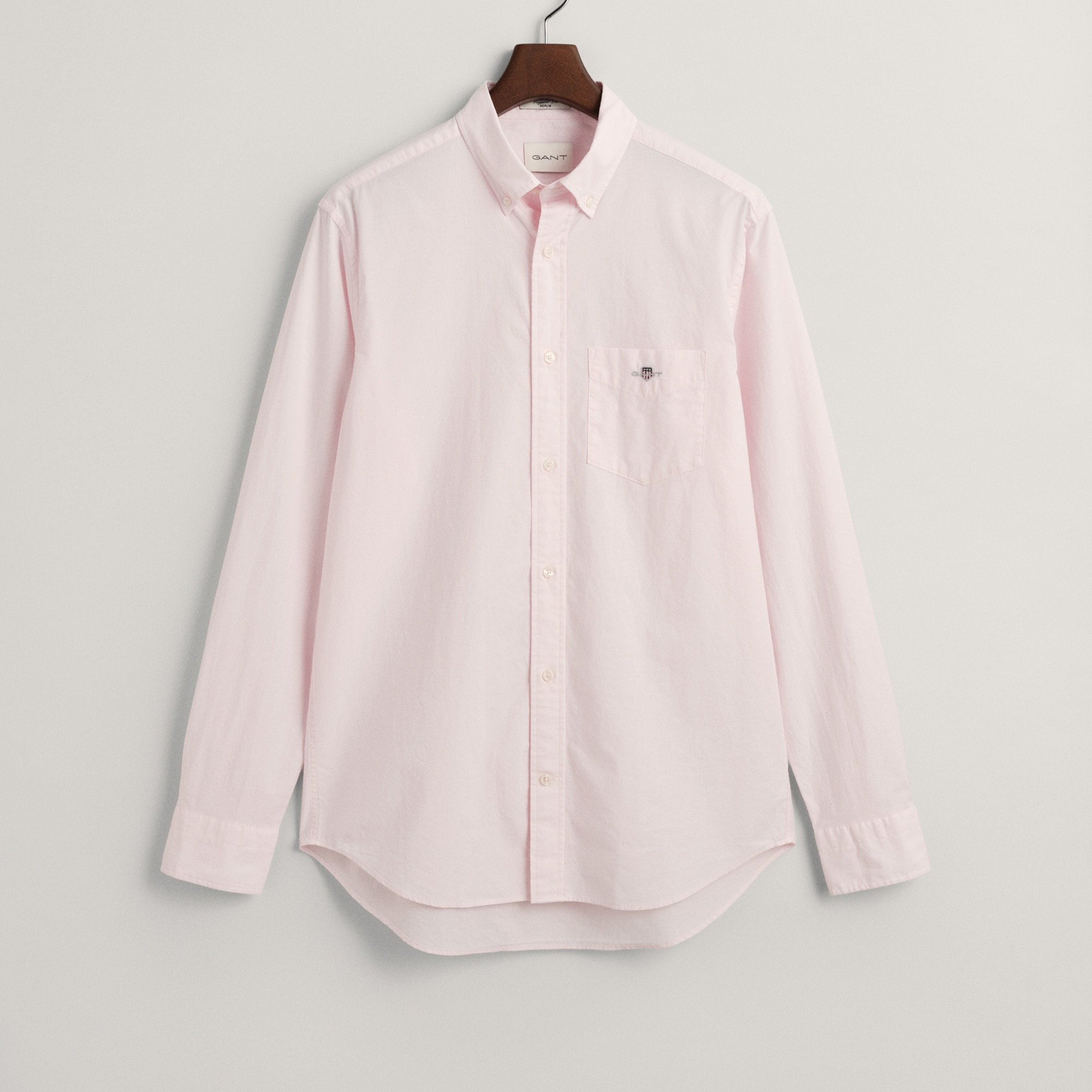 GANT Erkek Pembe Regular Fit Düğmeli Yaka Poplin Gömlek