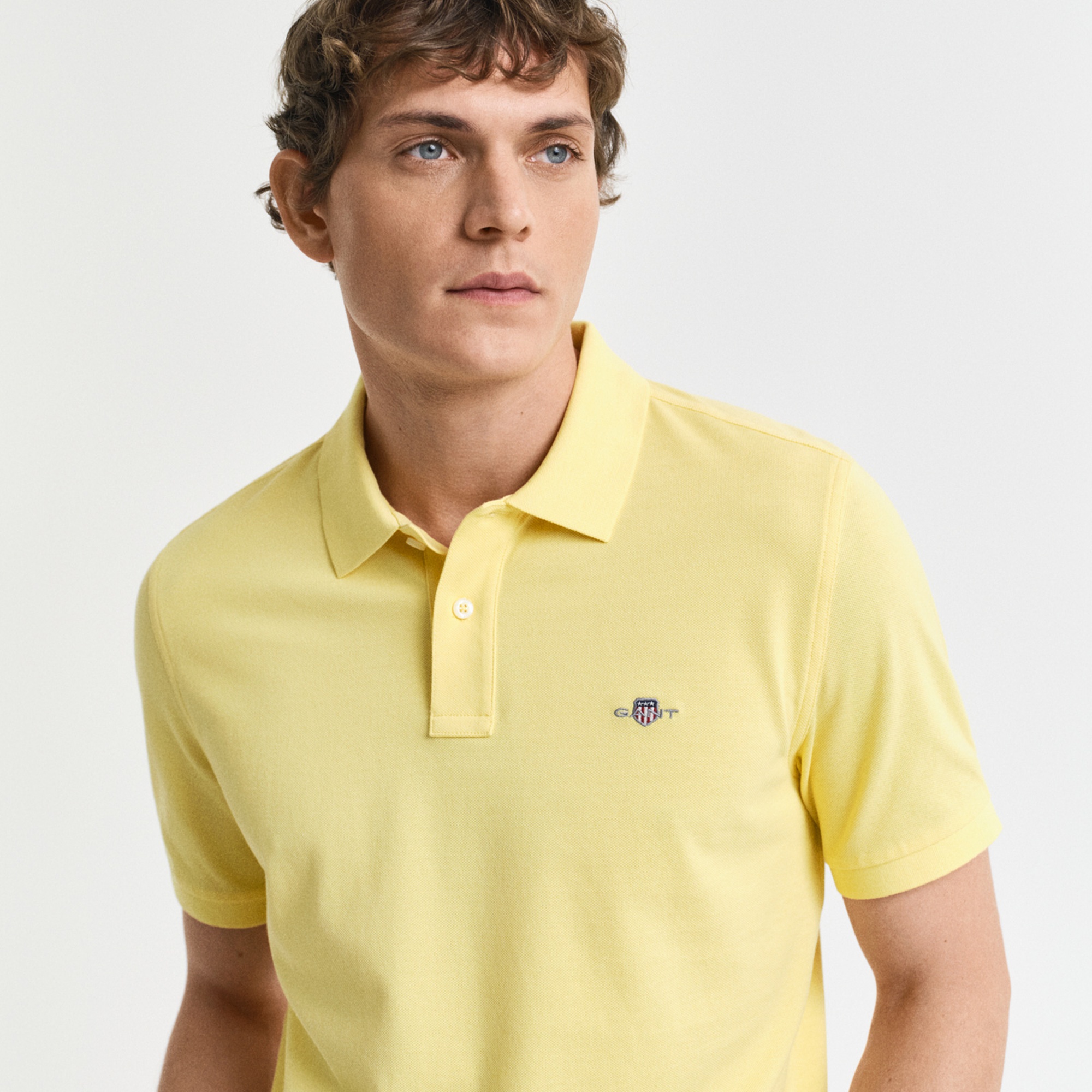 GANT Erkek Sarı Regular Fit Polo