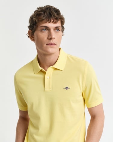 GANT Erkek Sarı Regular Fit Polo