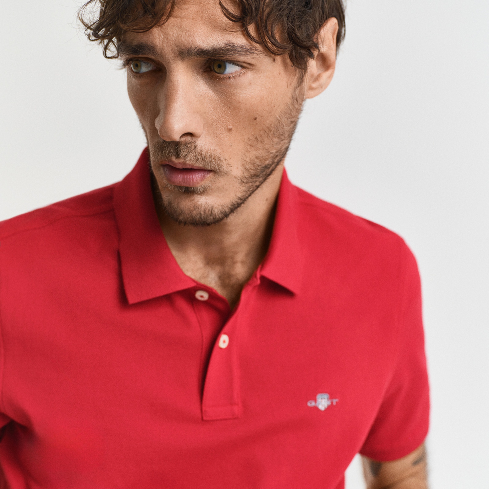 GANT Erkek Kırmızı Regular Fit Polo