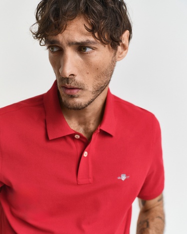  GANT Erkek Kırmızı Regular Fit Polo