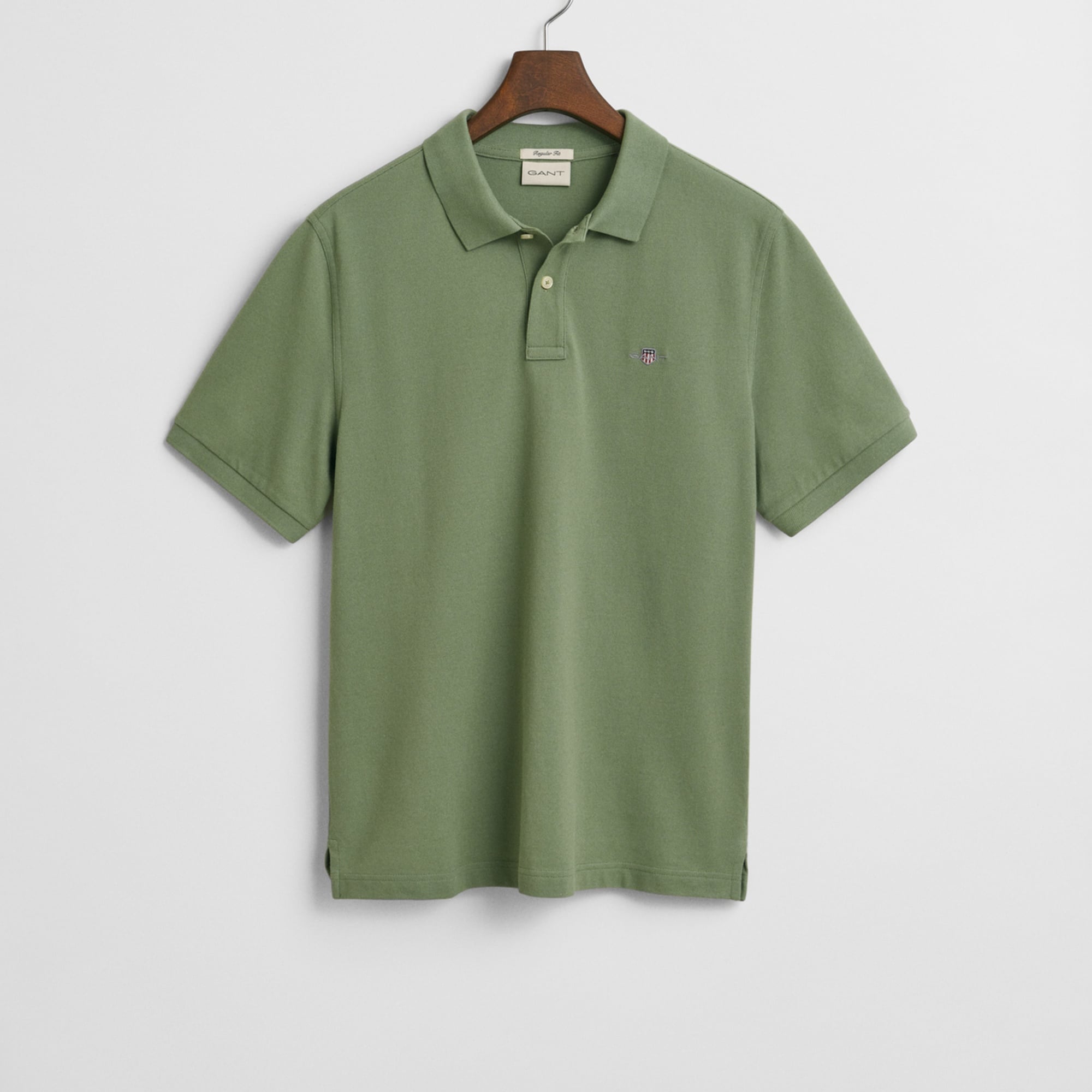 GANT Erkek Yeşil Regular Fit Polo