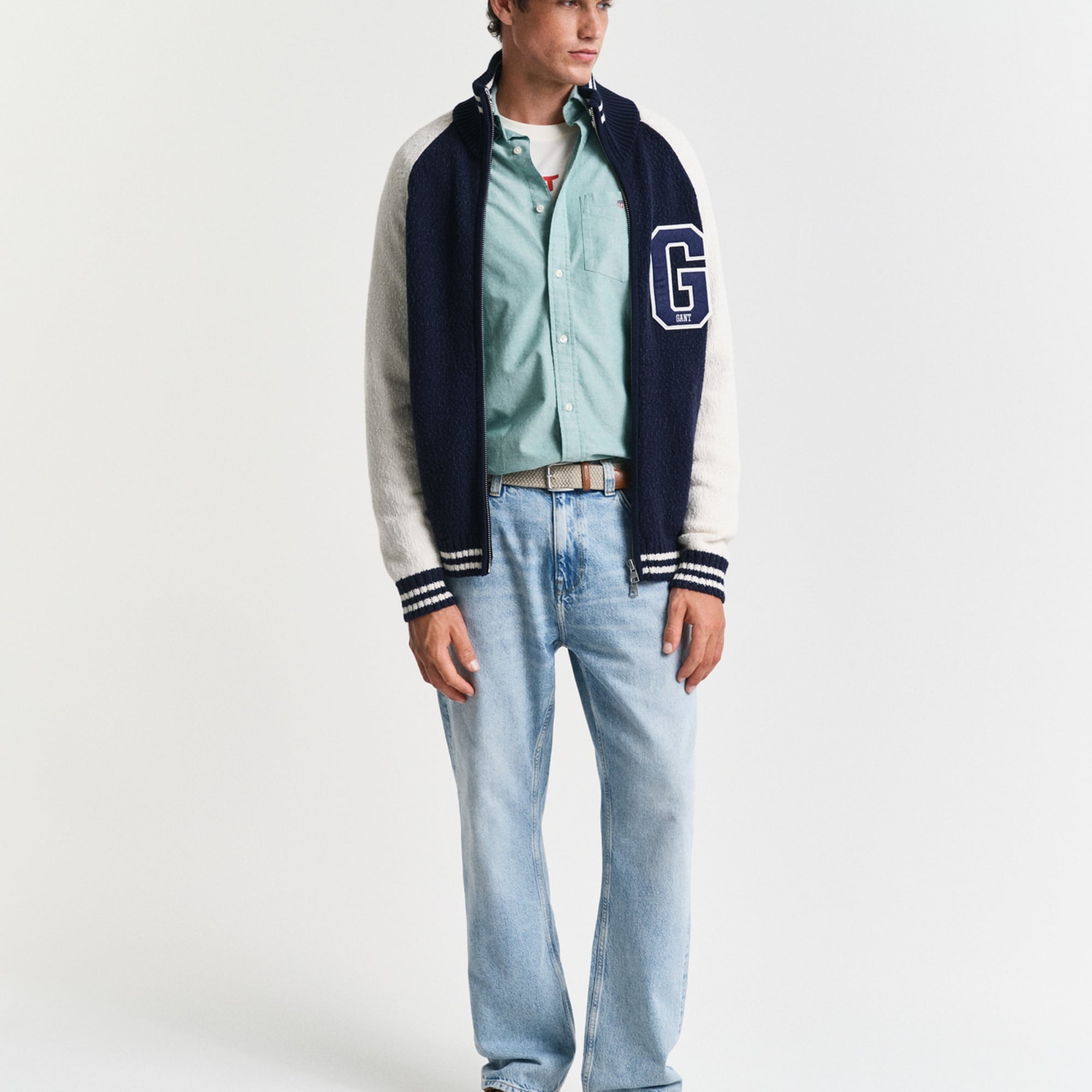 GANT Erkek Yeşil Regular Fit Düğmeli Yaka Gömlek