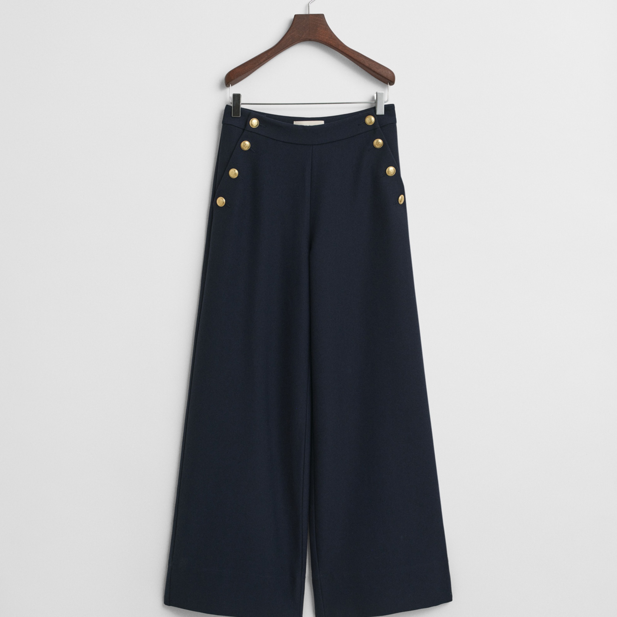 GANT Kadın Lacivert Straight Fit Pantolon