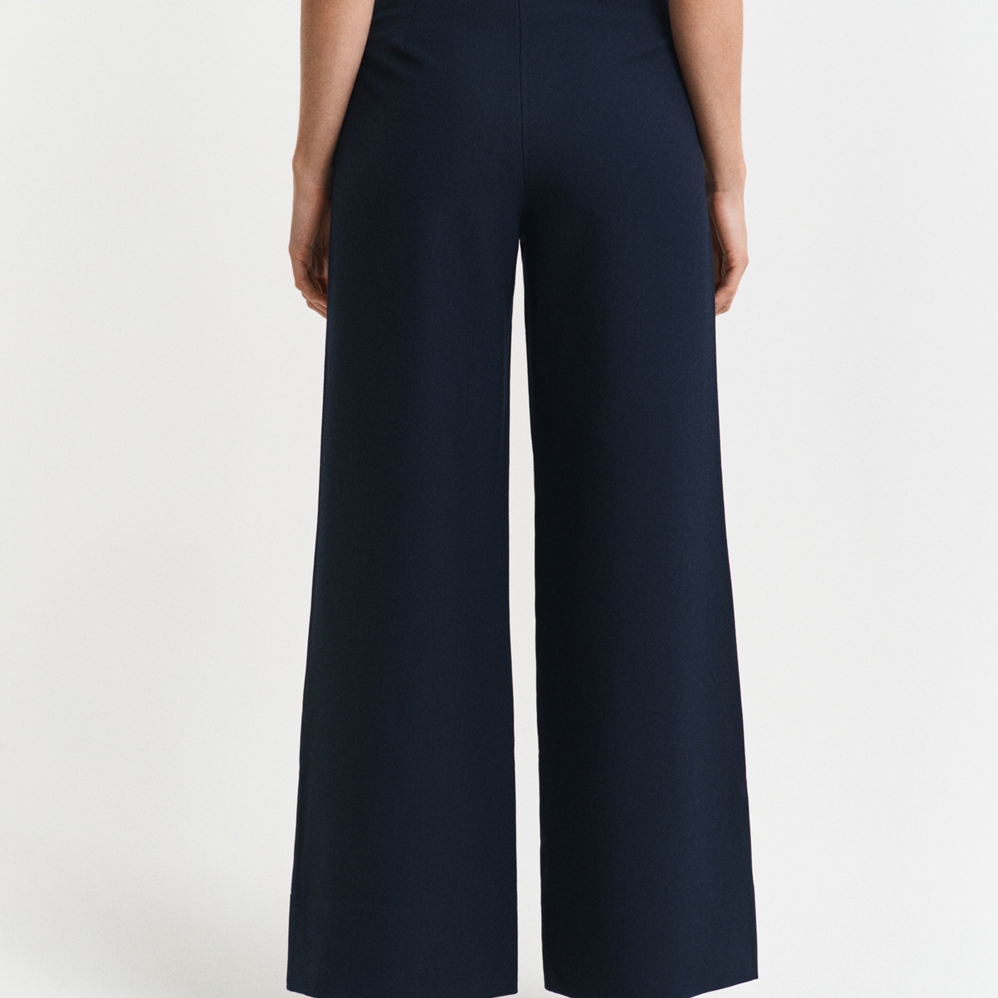 GANT Kadın Lacivert Straight Fit Pantolon