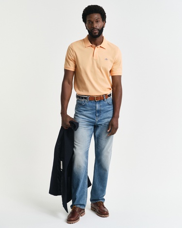 GANT Erkek Turuncu Regular Fit Polo