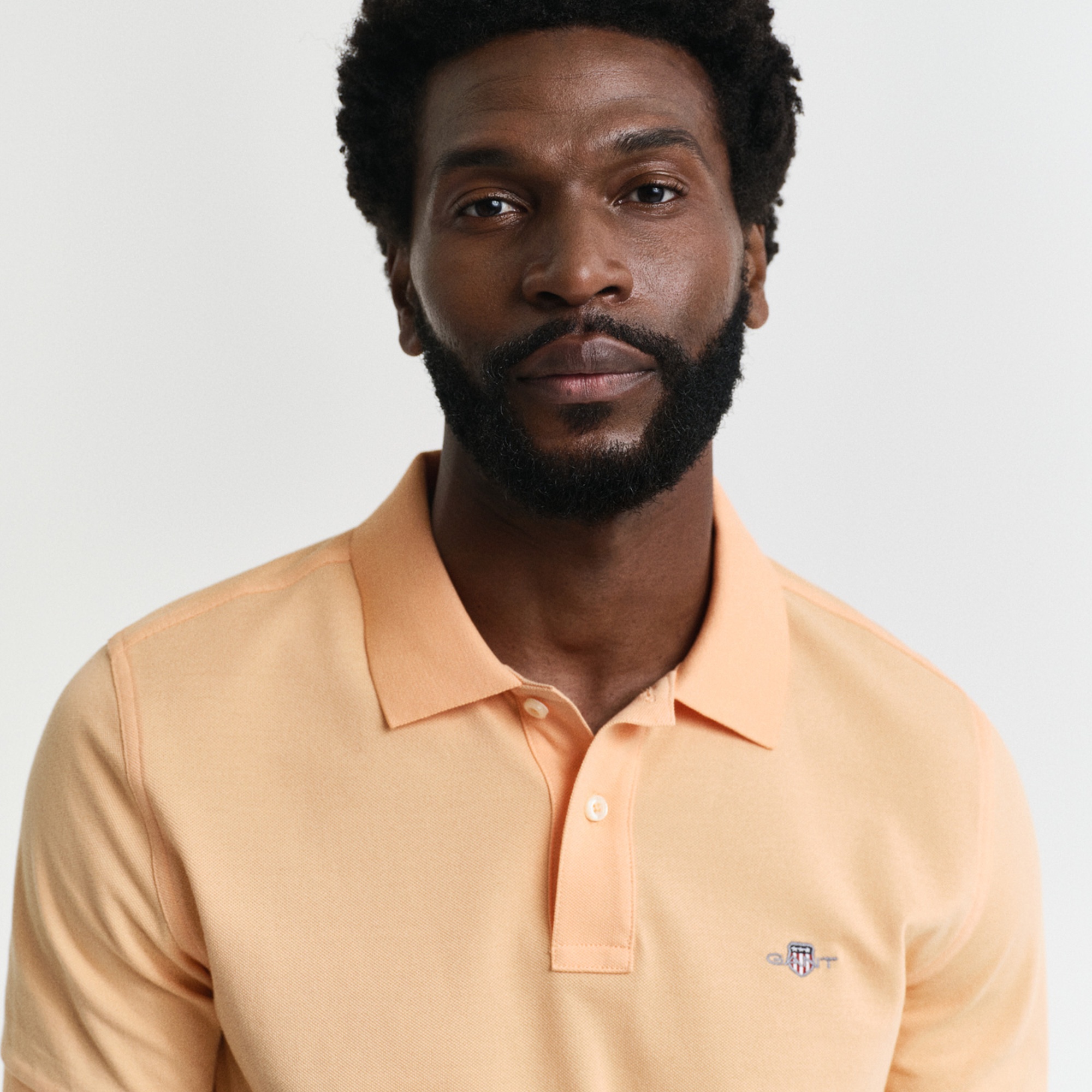 GANT Erkek Turuncu Regular Fit Polo