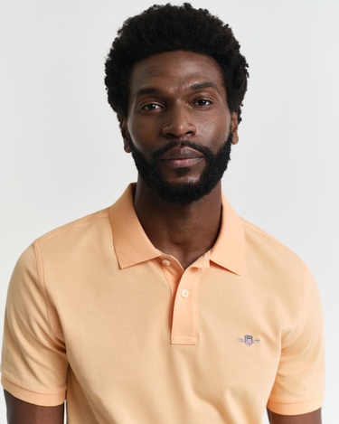  GANT Erkek Turuncu Regular Fit Polo