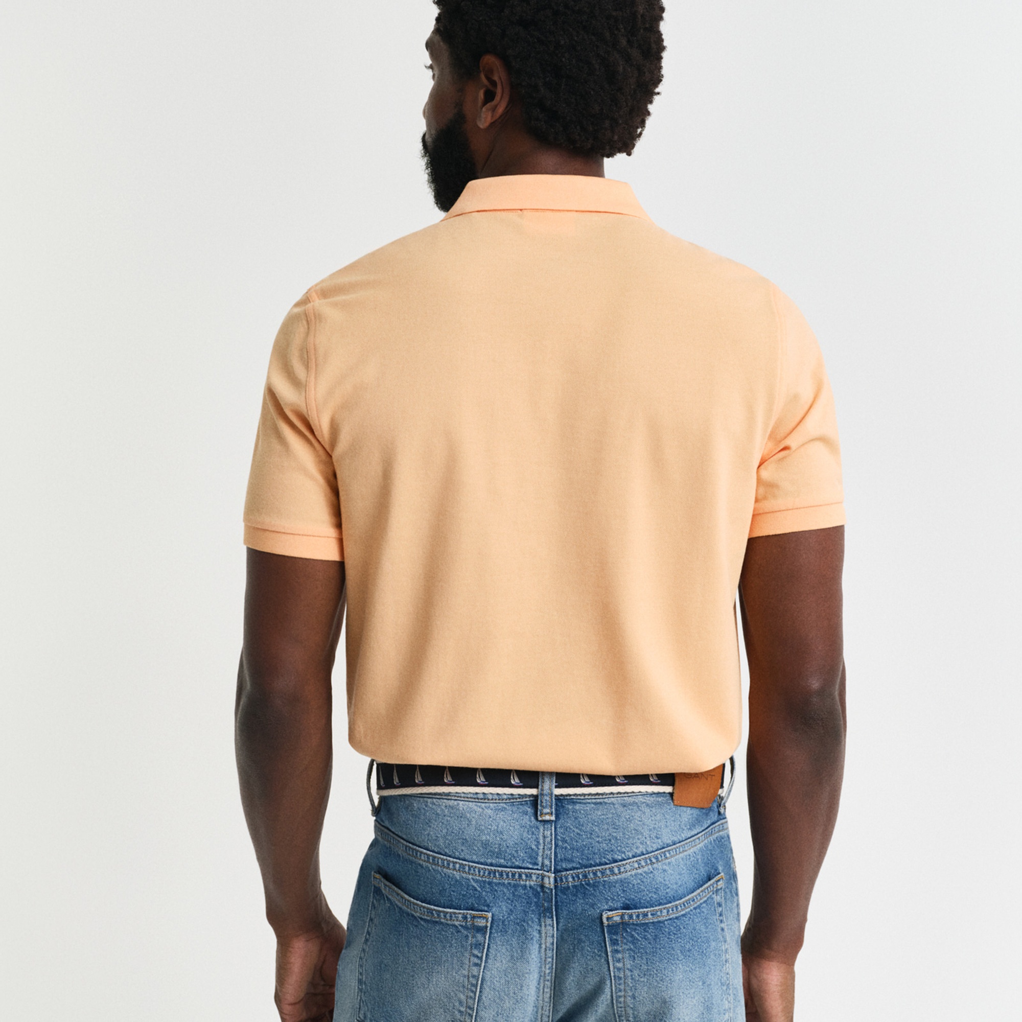 GANT Erkek Turuncu Regular Fit Polo